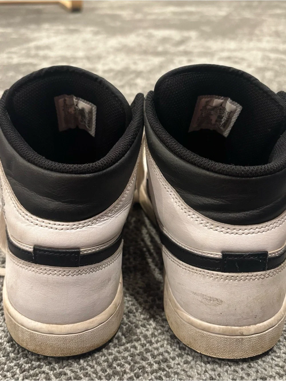Jordan 1 Mid Reverse Panda Shoes Mens U.S. 9